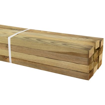 Vuren voordeelpak ruw geïmpregneerd - 2400x40x22mm - 12stuks