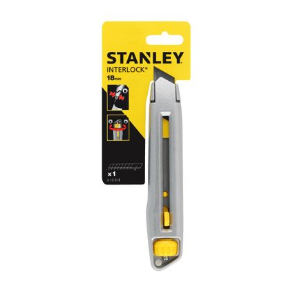 Cutter Stanley 'Interlock' lame cassable 18 mm