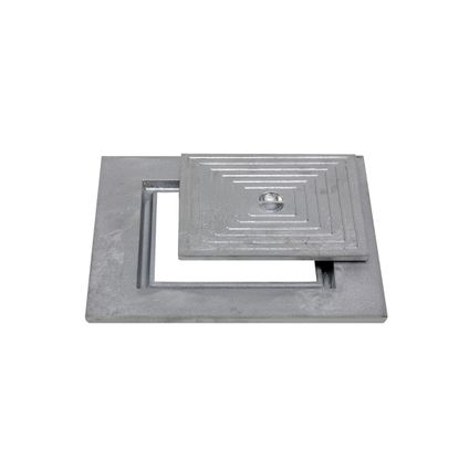 Couvercle - aluminium - simple - 60x60 cm