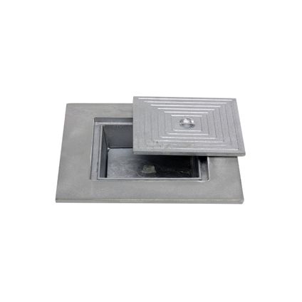 Couvercle - aluminium - double - 60x60 cm