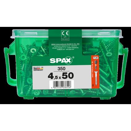 Spax schroef 'T-Star plus' staal geel 50 x 4,5 mm - 350 stuks