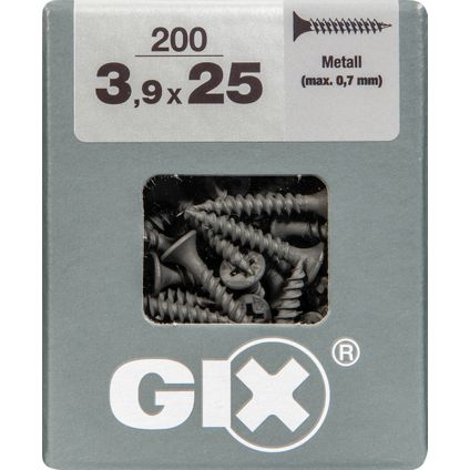 Vis cloison sèche Spax GIX Type A 25x3,9mm 200 pièces