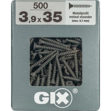 Vis cloison sèche Spax GIX Type A 35x3,9mm 500 pièces