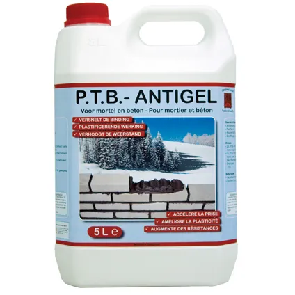 PTB antigel voor mortel en beton 5 L