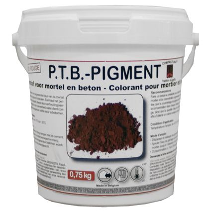 Colorant pour mortier et béton PTB rouge 0,75 kg