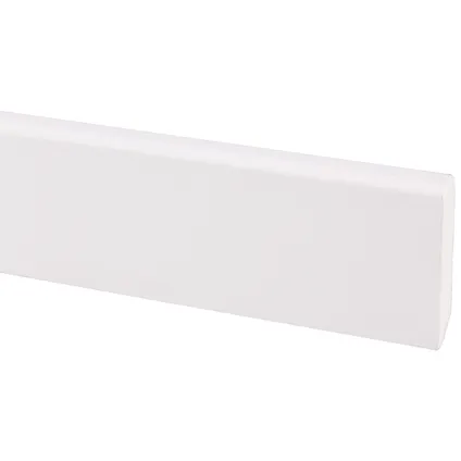 Plinthe haute - MDF - Apprêt - Blanc - 244cm - 9x45mm