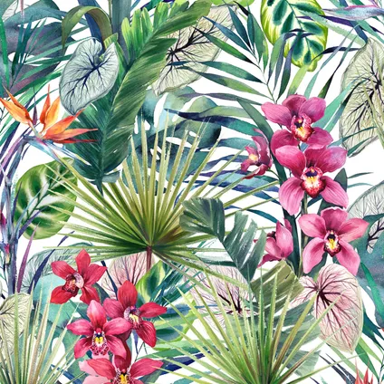 Decomode papier peint intissé Aloha tropical multicolore 3