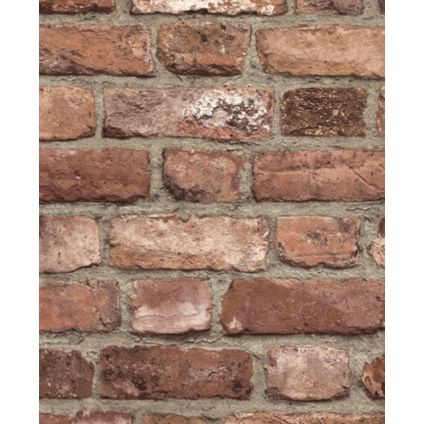Vliesbehang Vintage Brick rood A28901