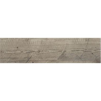 Wand- en vloertegel Salem Walnoot - Keramiek - Houtlook - 25x100cm - Pakketinhoud 1,24m²