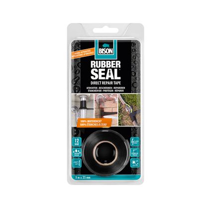 Bison reparatietape Rubber Seal zelf-fuserend waterdicht sterk