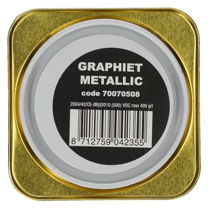 Metalgel metaallak grafiet glans zijdemat 750ml 5