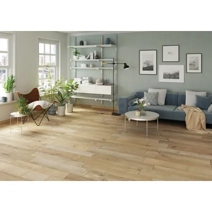 Wand- en vloertegel Aspen Mix wood- Keramiek - Houtlook - 35,5x100cm - Pakketinhoud 1,07m² 2