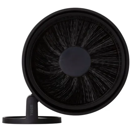 Tiger Tune toiletborstel met houder zwart metaal geborsteld / zwart 3