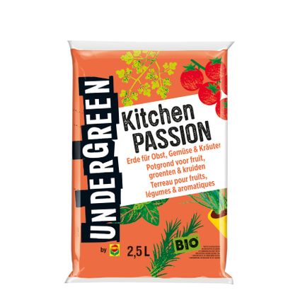 Compo Undergreen Kitchen Passion Bio potgrond fruit, groenten & kruiden 2,5L
