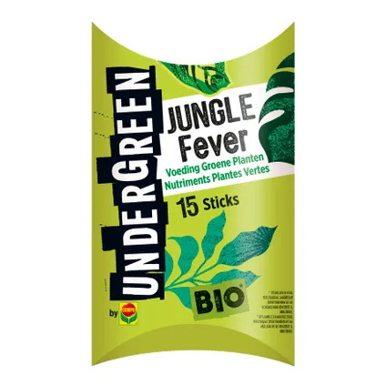 Engrais plantes vertes bio bâtonnets Compo Undergreen Jungle Fever 15pcs