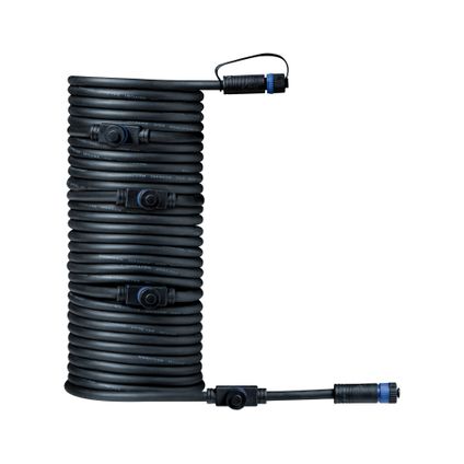 Paulmann Outdoor Plug & Shine kabel zwart 10m 5 uitgangen