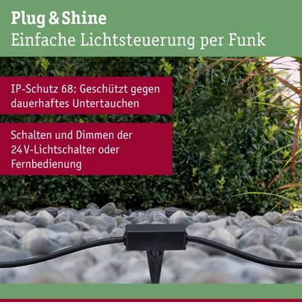 Paulmann Outdoor Plug & Shine controller zwart met afstandsbediening 10