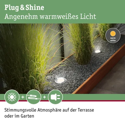 Paulmann Outdoor Plug & Shine grondspot Floor alu ⌀9,8cm 4W 7