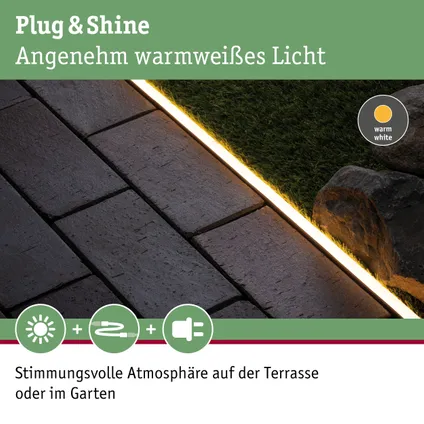 Paulmann Outdoor Plug & Shine profiel Neon aluminium 1m 8