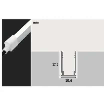 Profil Paulmann Outdoor Plug & Shine Neon aluminium 1m 10