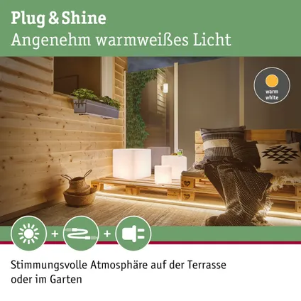 Lampe d'extérieur Paulmann Outdoor Plug & Shine Cube 2,8W 6