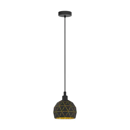 EGLO hanglamp Roccaforte zwart ⌀17cm E14