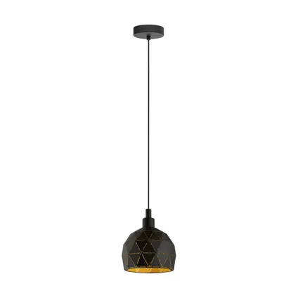 EGLO hanglamp Roccaforte zwart ⌀17cm E14 3