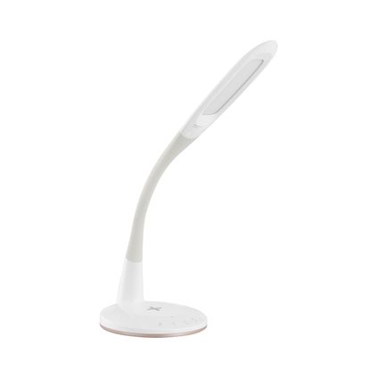 Lampe de table Eglo Trunca blanche avec chargeur Qi