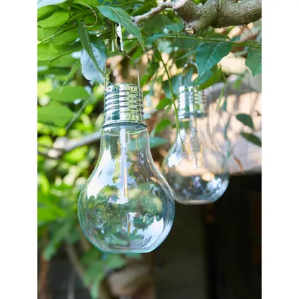 Lanterne suspendue Luxform Filament Glass Bulb solaire 2