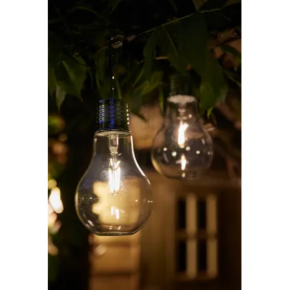 Lanterne suspendue Luxform Filament Glass Bulb solaire 3