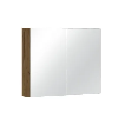 Allibert spiegelkast Look 80cm VDE 2 deuren houtdecor