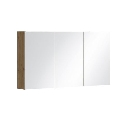 Allibert spiegelkast Look 120cm VDE 3 deuren houtdecor