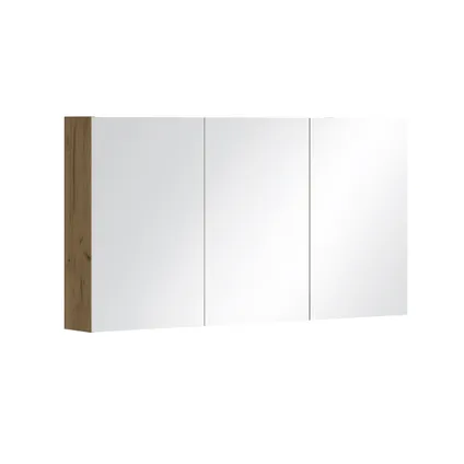 Allibert spiegelkast Look 120cm VDE 3 deuren houtdecor