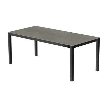 Table de jardin Uptown Dark 200x100cm aluminium anthracite
