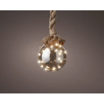 Kerstlamp Touw LED warm wit 30 lampjes 14x100cm