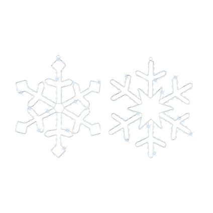 Éclairage flocon de neige Decoris LED blanc froid 57x57cm