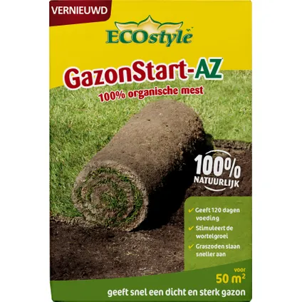 Ecostyle organische meststof Gazonstart-AZ 1,6 kg, 50 m²