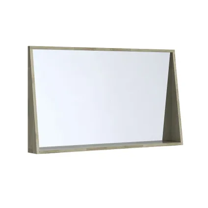 Allibert spiegel + tablet  Chelsea massief acaciahout 120cm