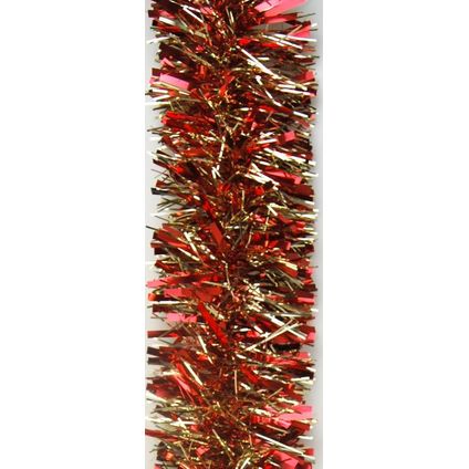 Kerstslinger Garland goud/rood 2 meter