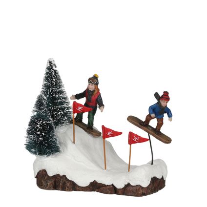 Figure de Noël Saut à ski 10,5x6,5x11cm