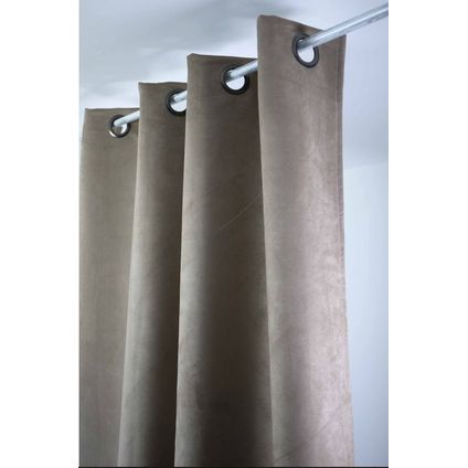 Rideau Sweet occultant taupe 145x260cm