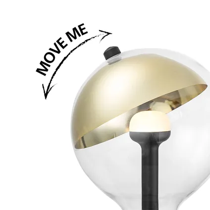 Home Sweet Home dimbare LED lamp Sphere goud G120 E27 5W 400Lm 3
