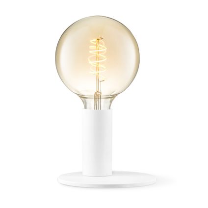 Home Sweet Home Côté de lampe de table moderne - blanc - 16/16/12 cm - lampe à lit