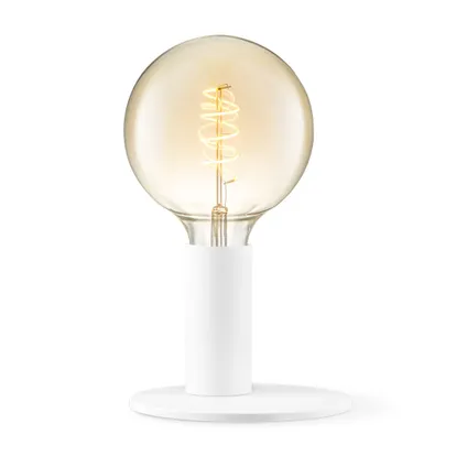 Home Sweet Home Côté de lampe de table moderne - blanc - 16/16/12 cm - lampe à lit 8