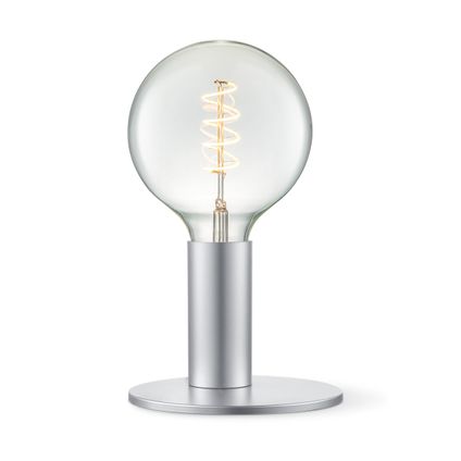 Home Sweet Home Moderne tafellamp Side - zilver - 16/16/12cm Bedlampje