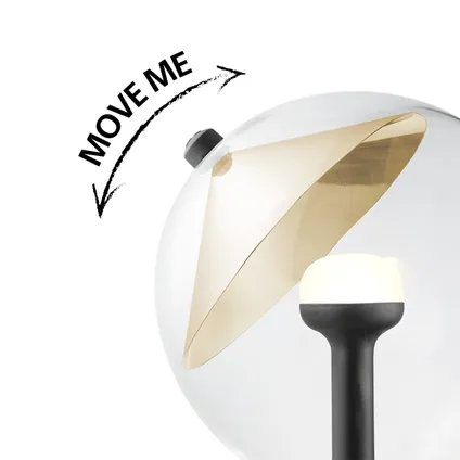 Home Sweet Home dimbare LED lamp Cone goud G120 E27 5W 400Lm 3