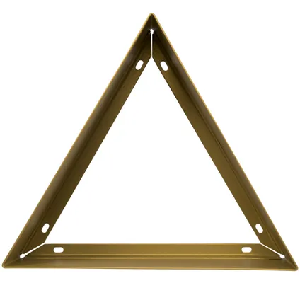 Duraline schap driehoek messing metaal 1,5mm 32x28x10cm  3