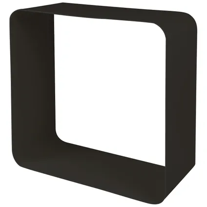 Duraline schap kubus zwart metaal 1,5mm 28x28x12cm  3