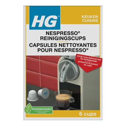 HG Nespresso® reinigingscups 6st 2