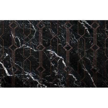 Komar fotobehang Marble Black 400x250cm